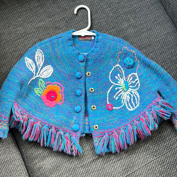Catimini Girls Sweater Poncho - Picture 1 of 3